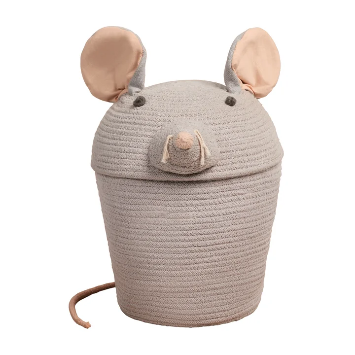 Lorena Canals - Spiel- und Aufbewahrungskorb, Renata the Rat, grau