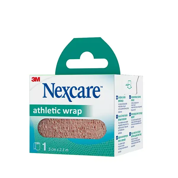 Fita adesiva de suporte atlético Nexcare™, bege, 5 cm x 2,3 m