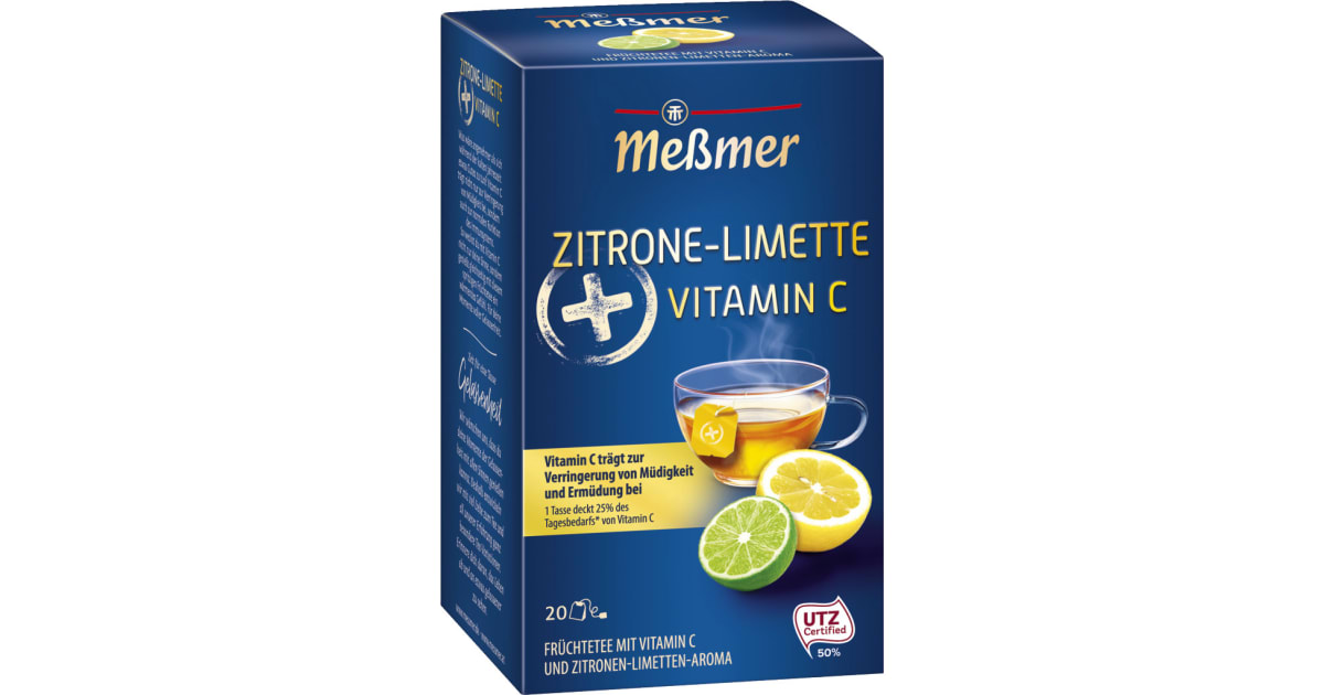 MESSMER Plus-Tee Zitrone-Limette mit Vitamin C