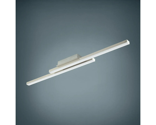 LED Smart Light Plafondlamp 16W 4800 lm CCT + RGB 105,5x12 cm nikkel/mat - Compatibel met SMART HOME van hornbach