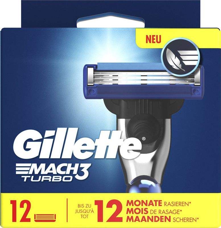 Gillette - Mach3 Turbo - Scheermesjes - 15 Scheerbeurten