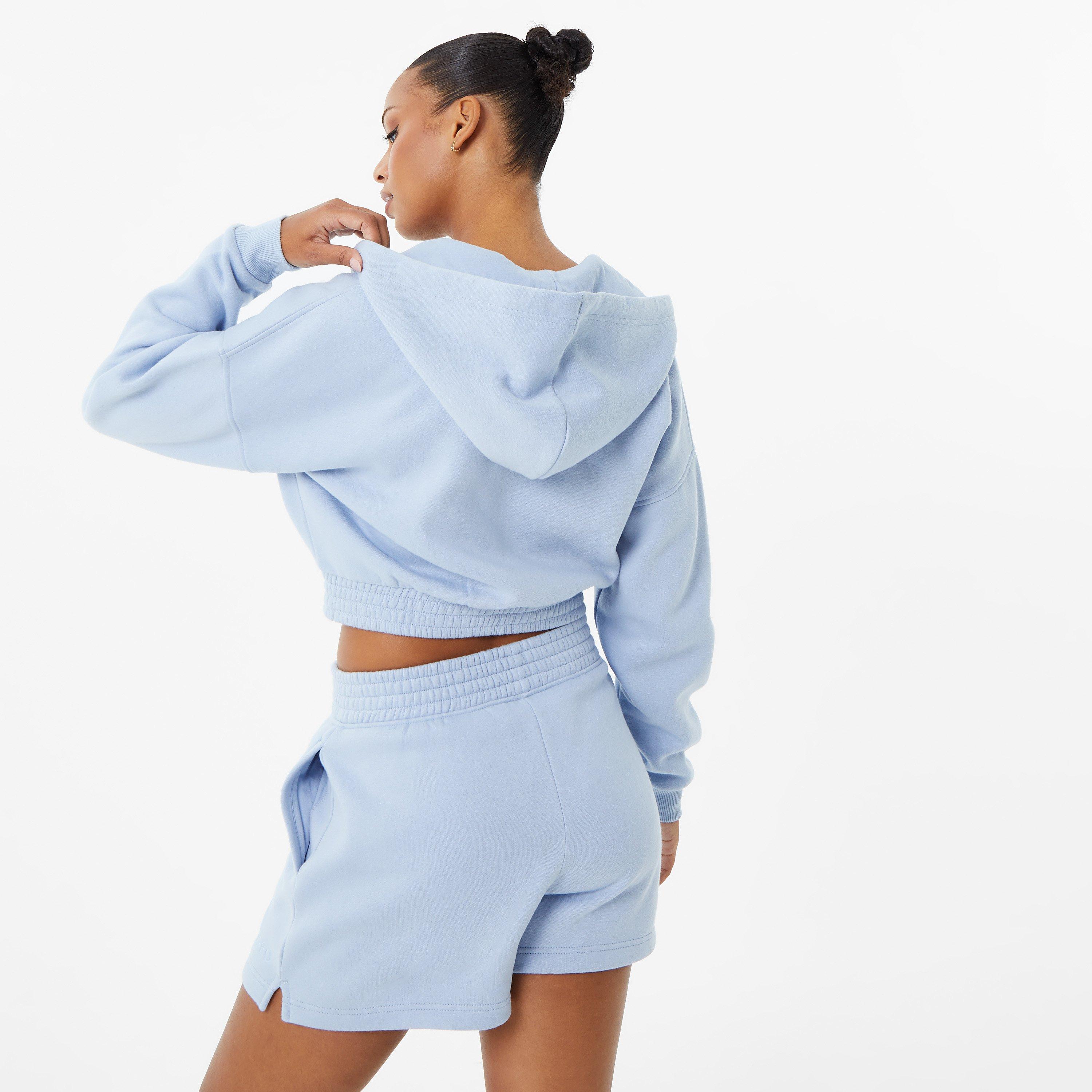 USA Pro x Sophie Habboo Fleece Cropped Zip Hoodie