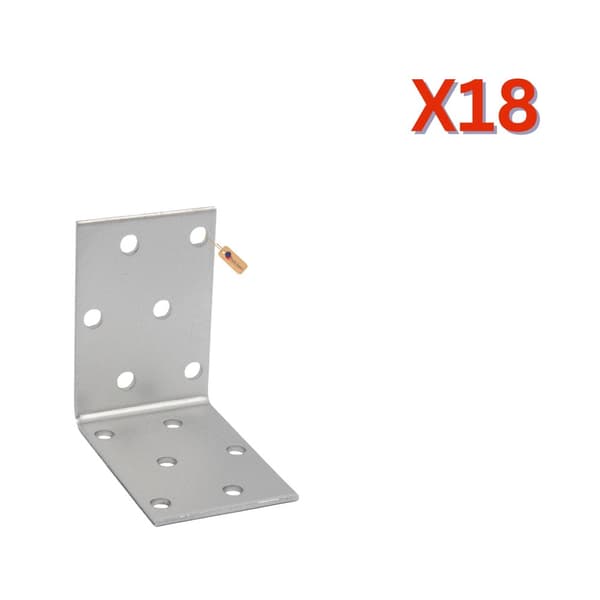 Spikerplatevinkler 60x60x40x2.5 mm, 18 stk