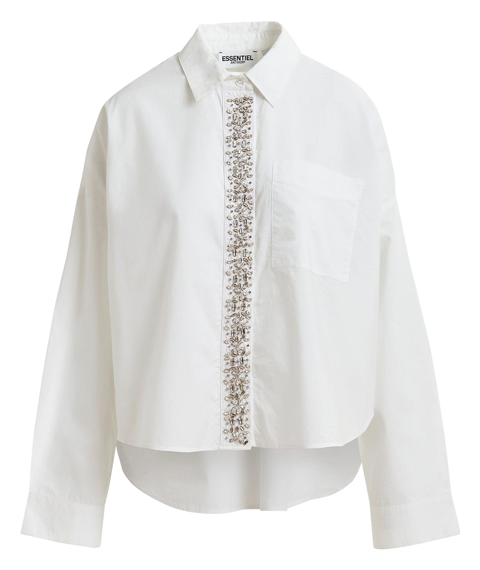 HILVER - Chemise col classique en coton | Blanc