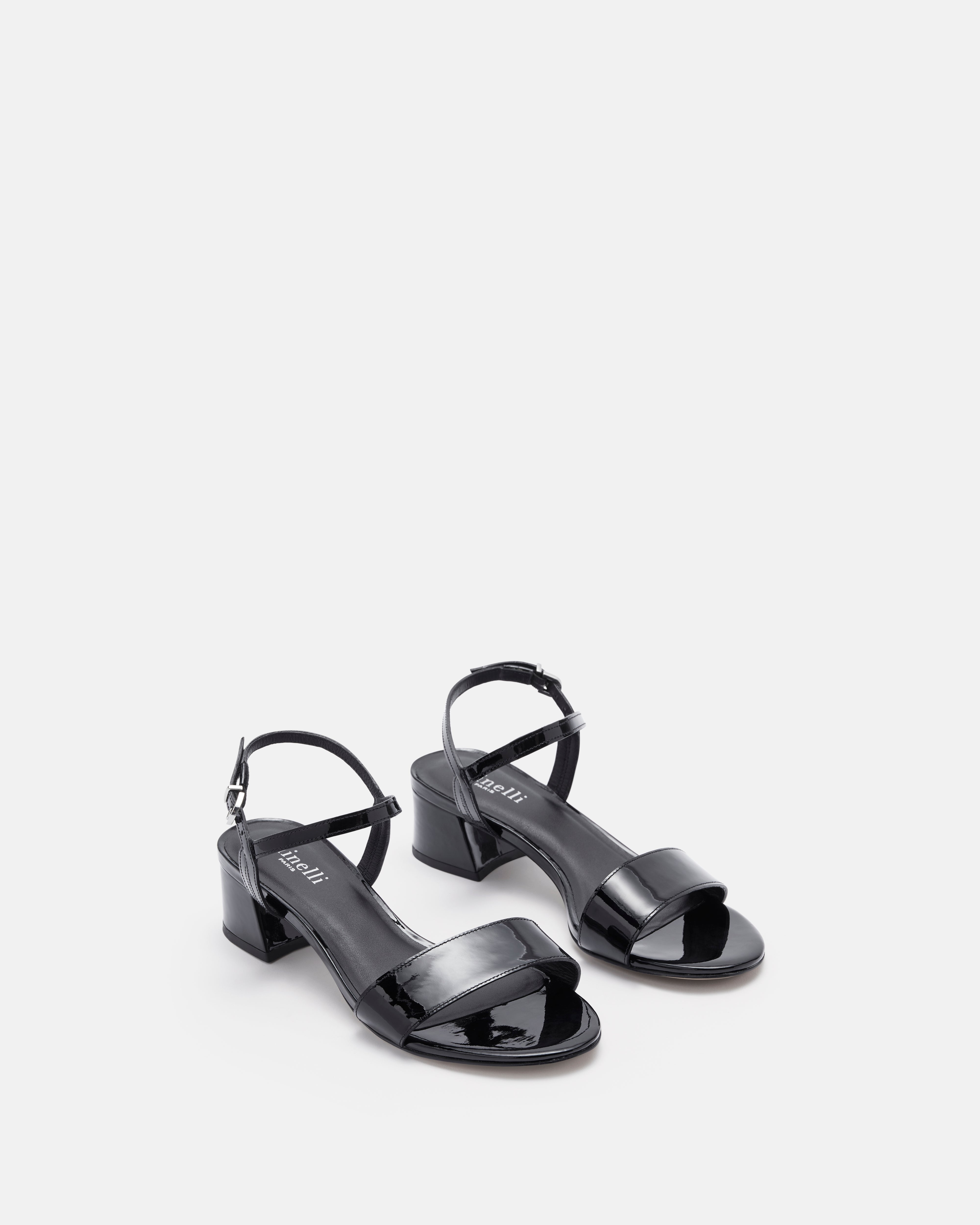 SANDALES CUSTODIA/VER NOIR