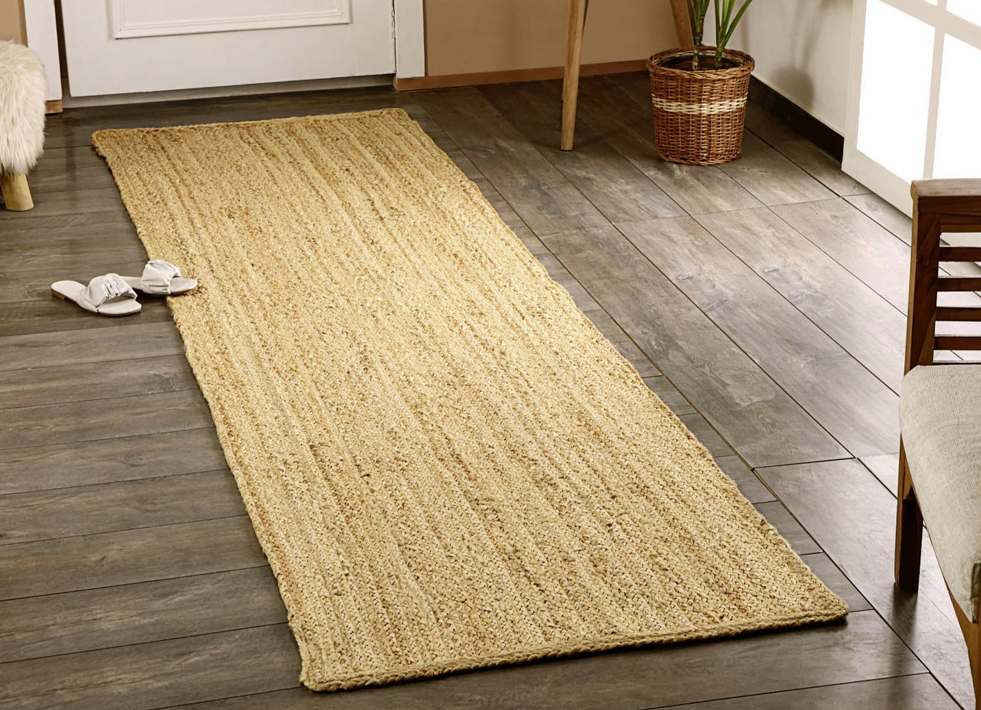 Teppiche und Brücken aus Jute
