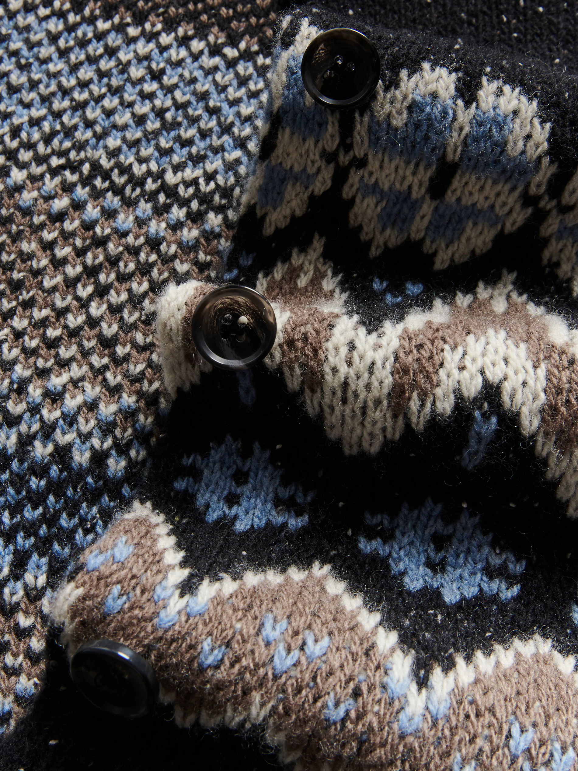 Gemusterter Wollcardigan