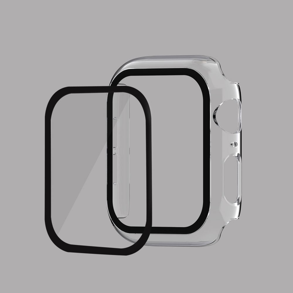 Apple Watch Series (38 mm) Hardcase Bumper   Display Schutzfolie - Transparent