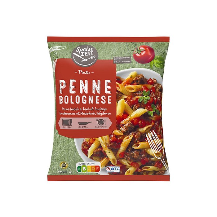 SPEISEZEIT Pasta Spezialitäten 750 g, Penne Bolognese