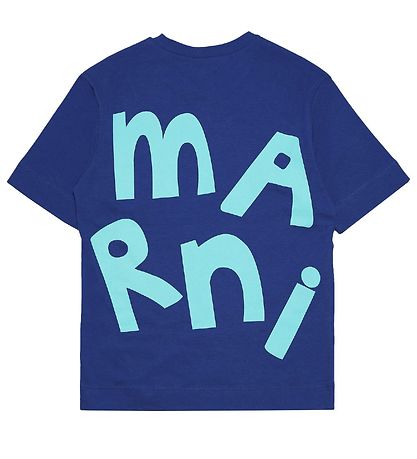 Marni T-shirt - Blå m. Turkis