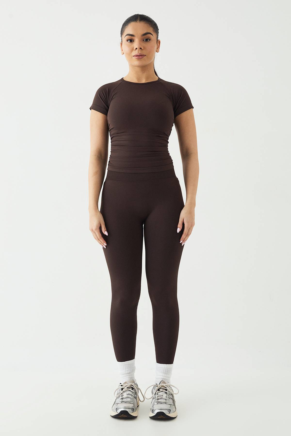 Haut à Manches Courtes Sans Couture Ultra Contour Froncé DSGN Studio Sport