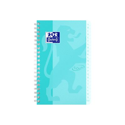 Oxford Touch - Répertoire à spirale 11 x 17 cm - 100 pages - petits carreaux (5x5 mm) - disponible dans différentes couleurs
