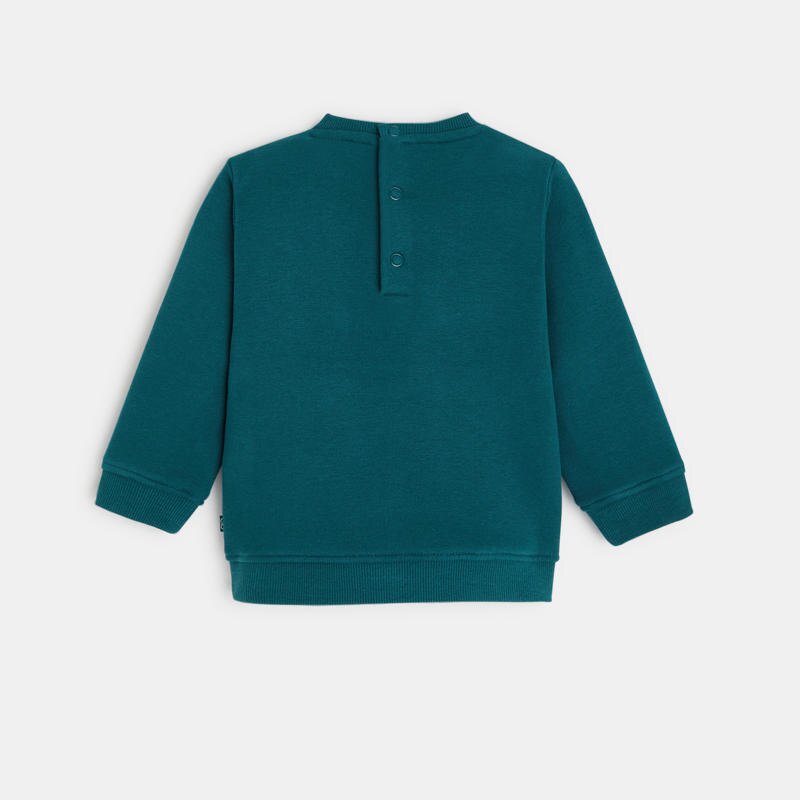Sweat molleton sapin câlin vert bébé garçon Vert