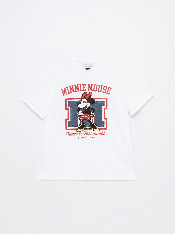 Camiseta da Minnie Mouse ©DS - Branca