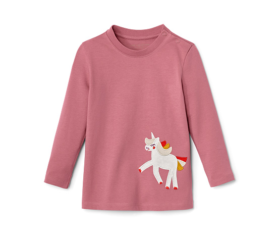 2 Langarmshirts, Einhorn