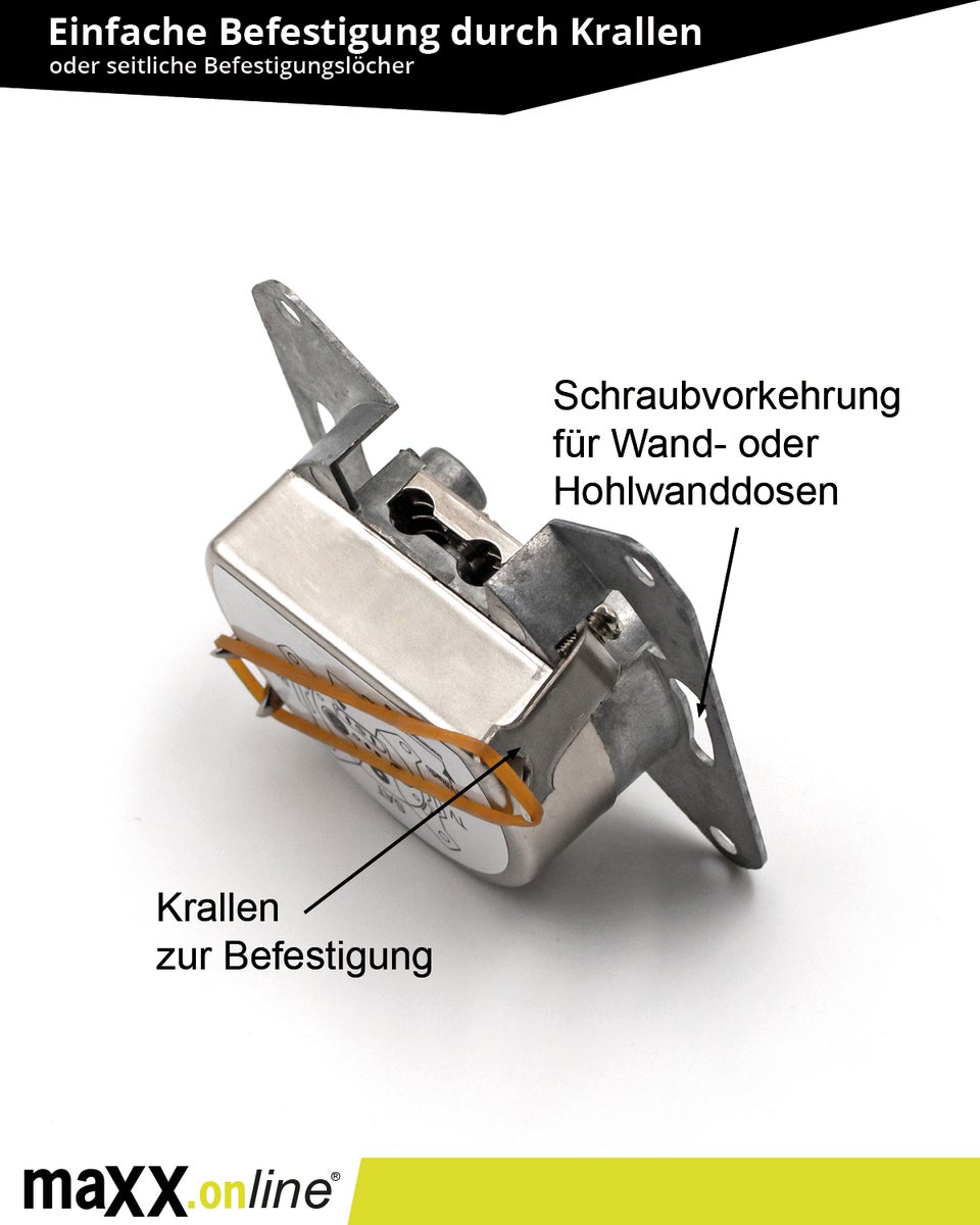 3-gats SAT-aansluiting 0,5–2400 MHz, Unicable-compatibel, eindaansluiting, antenneaansluiting, opbouw- en inbouwmontage, DC-doorlaat, klasse A, DVB-C, DVB-S/S2, DVB-T/T2