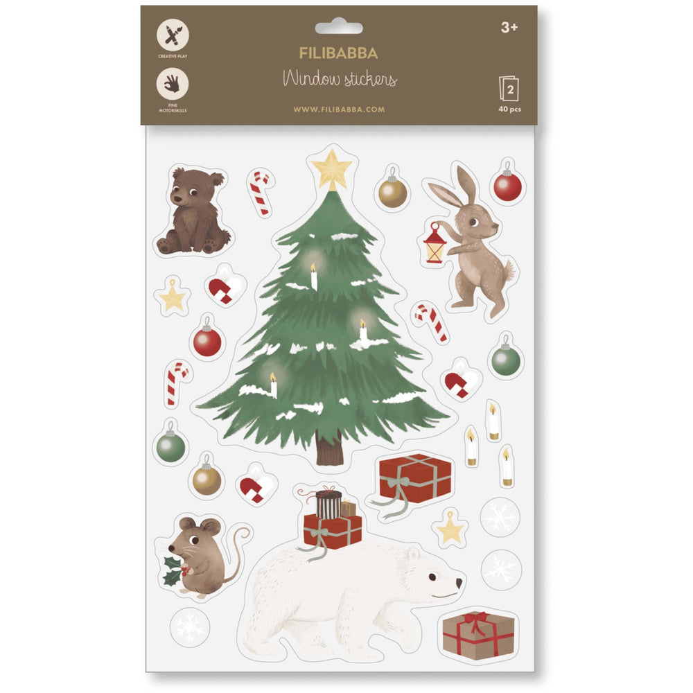 Køb FILIBABBA Forest Friends Window Stickers Wonderful Winter