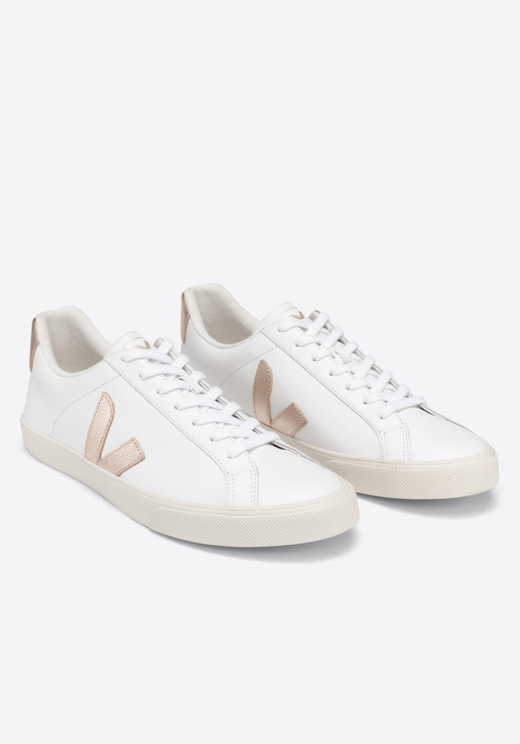 Veja Sneaker Esplar Logo Leather Extra White Platine