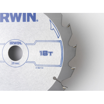 Irwin cirkelzaagblad Ø160 mm met asgat 20mm, vertanding 18T