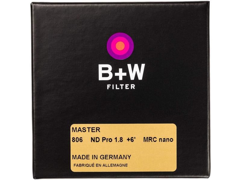 B W Graufilter MASTER 802 ND 1.8 MRC nano – 77 mm Neutraldichtefilter ND 1.8