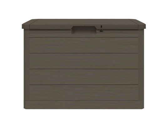 VIDAXL - Coffre Boîte à coussins d'extérieur brun 77,5x44,5x53 cm polypropyl...