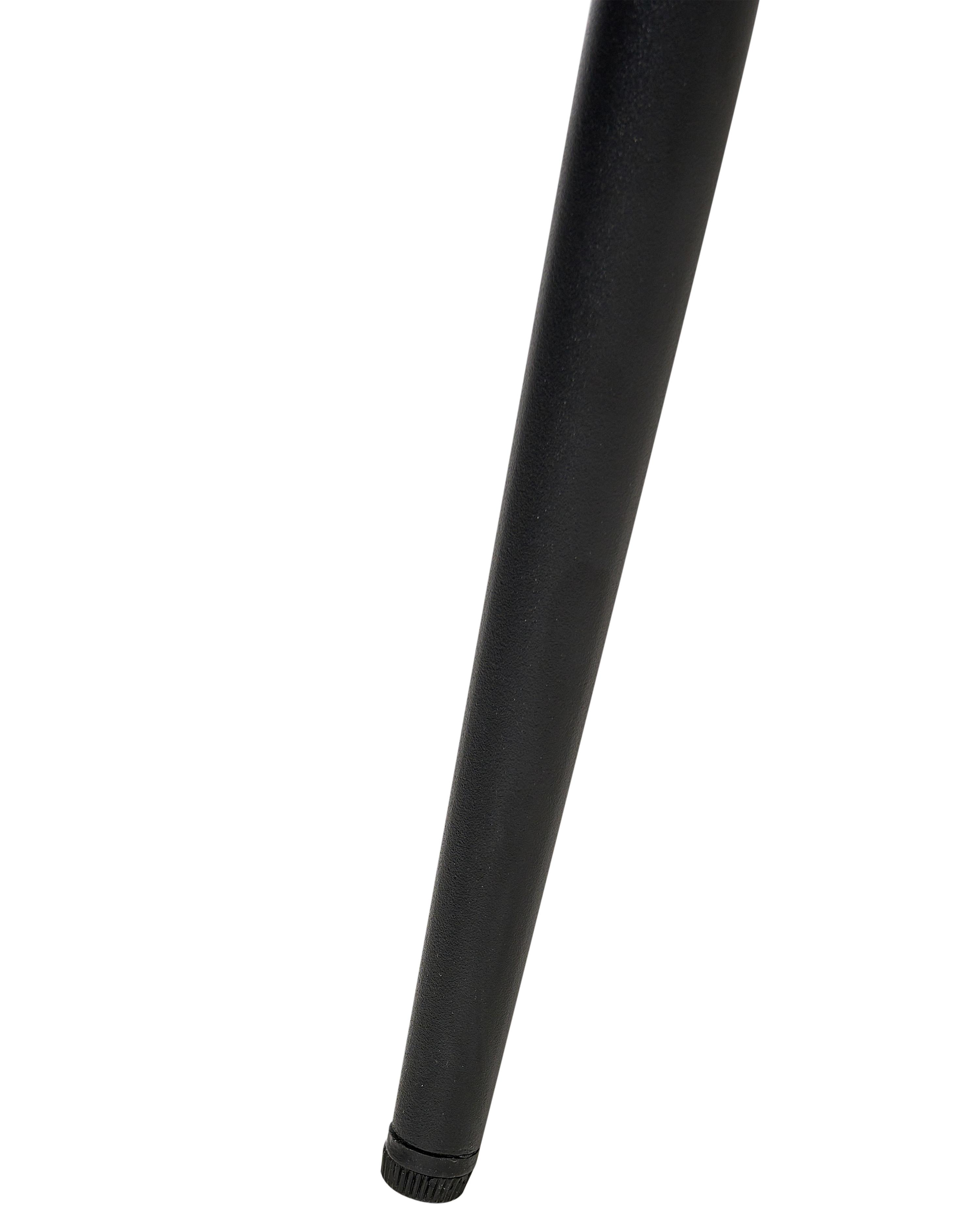 Set van 2 eetkamerstoelen SANILAC Fluweel Donkergrijs
