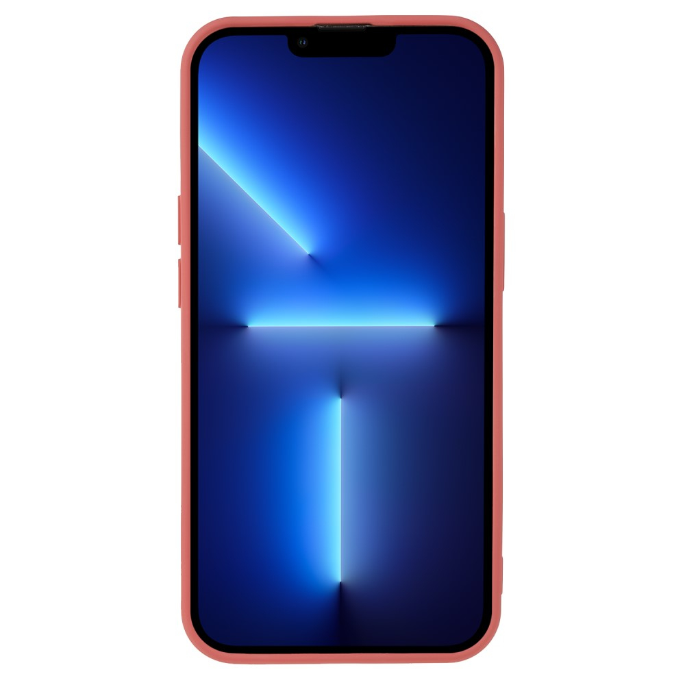 iPhone 13 Pro Gummi Case Hülle mit Kameraschutz - Korall Rot (Matt)
