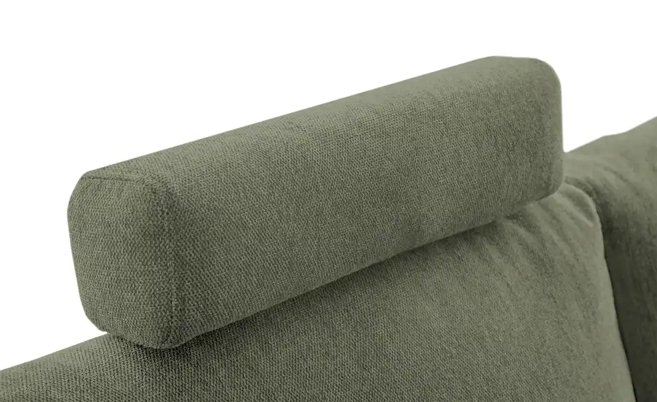 Ecksofa Arissa de Luxe Grün rechts Webstoff