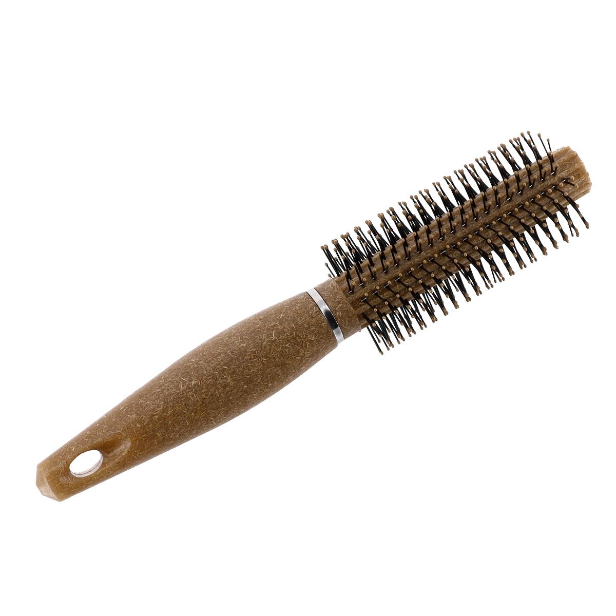 BROSSE A CHEVEUX RONDE FIBRE DE COCO NATUREL