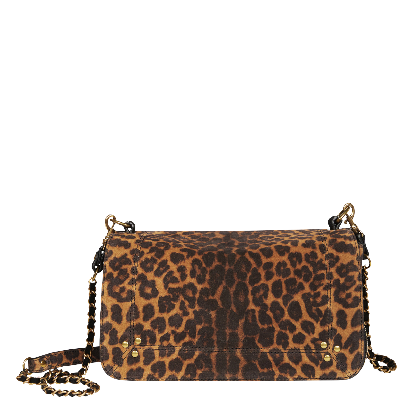 BOBI - Sac bandoulière en cuir velours | Marron