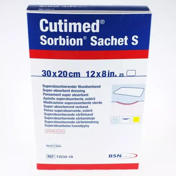 Curativo BSN Medical Cutimed Sorbion 30x20cm, 10 unidades