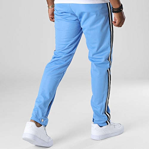 Pantalon Jogging A Bandes LL677 Bleu Clair