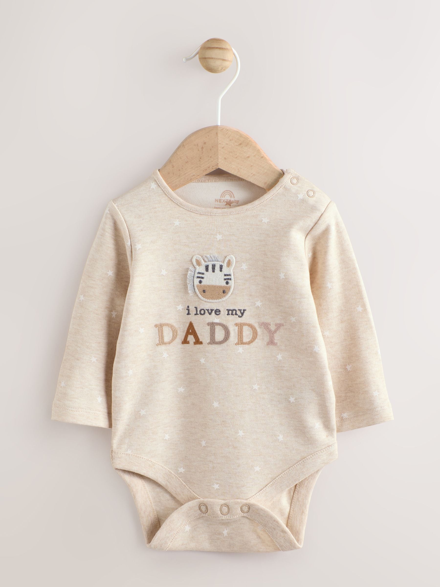 Neutral Zebra I Love My Daddy - Set van 1 babyrompertjes