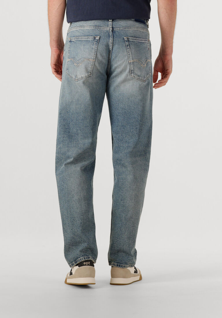 grijze replay straight leg jeans kyran