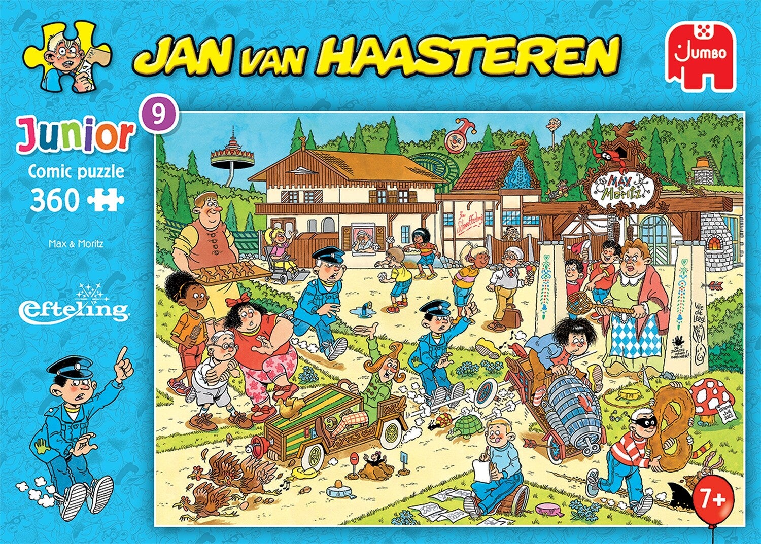 Jumbo puzzel Jan van Haasteren Efteling Max & Moritz 35 x 49 cm 360 stukjes