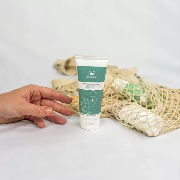 Aloesol Crème Mains Nourrissante à l'Aloe Vera Bio 100ml