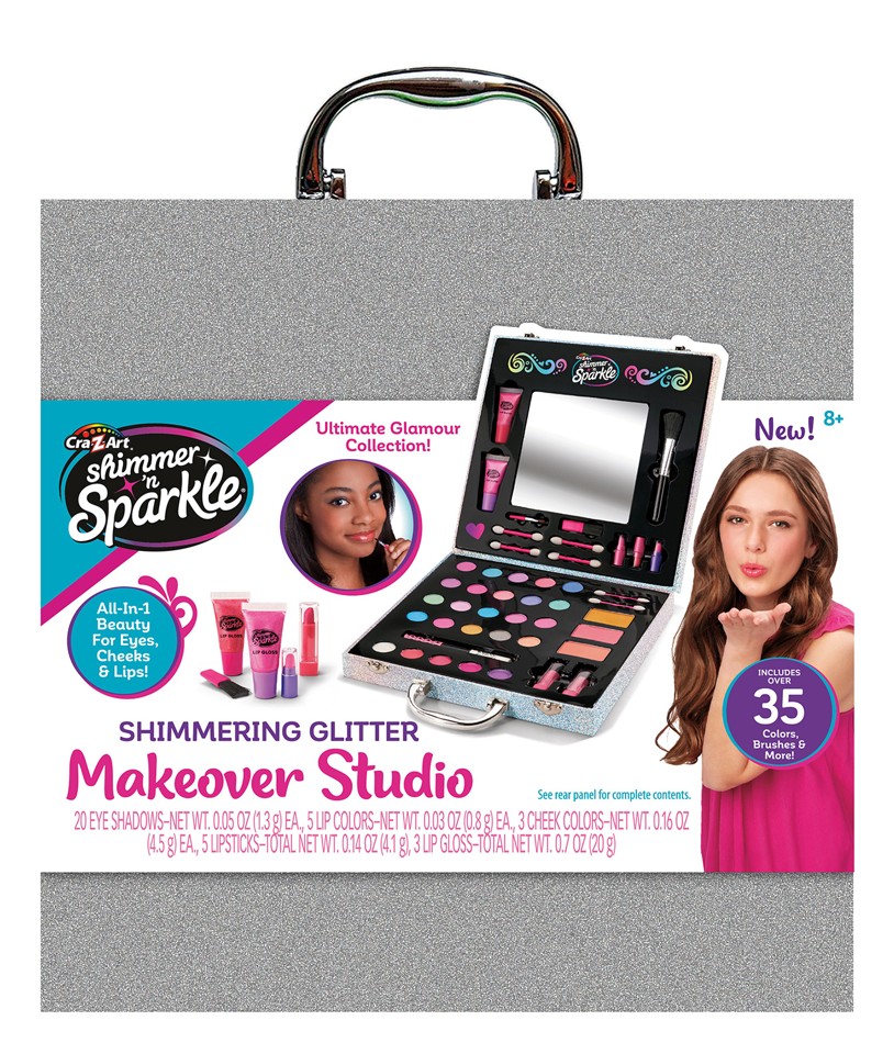Shimmer 'n Sparkle - Shimmering Glitter Makeover Studio Case