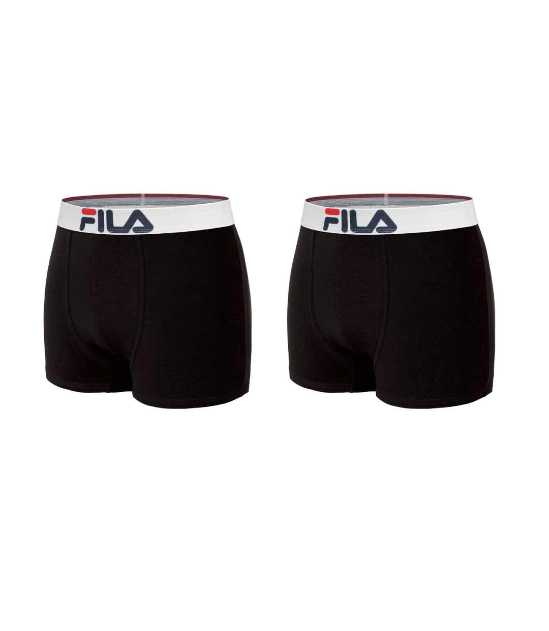 Boxer Homme Licence Sport compatible FILA Collection-Assortiment modèles photos selon arrivages- Pack de 2 Boxers Coton 5042 Noir
