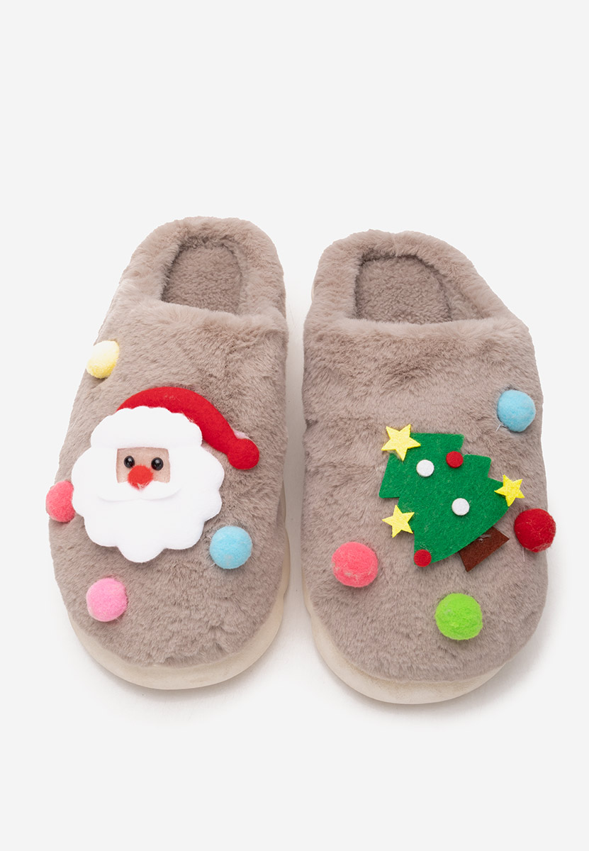 Pantoufles femme kaki Denita