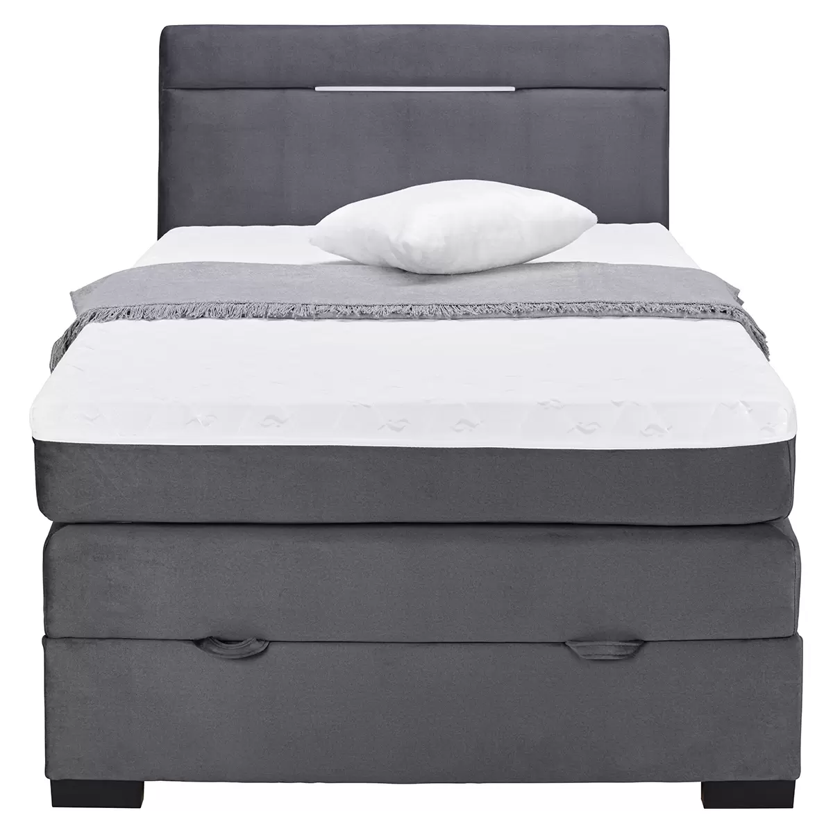 Boxspringbett Tommy 100x200 Graphit