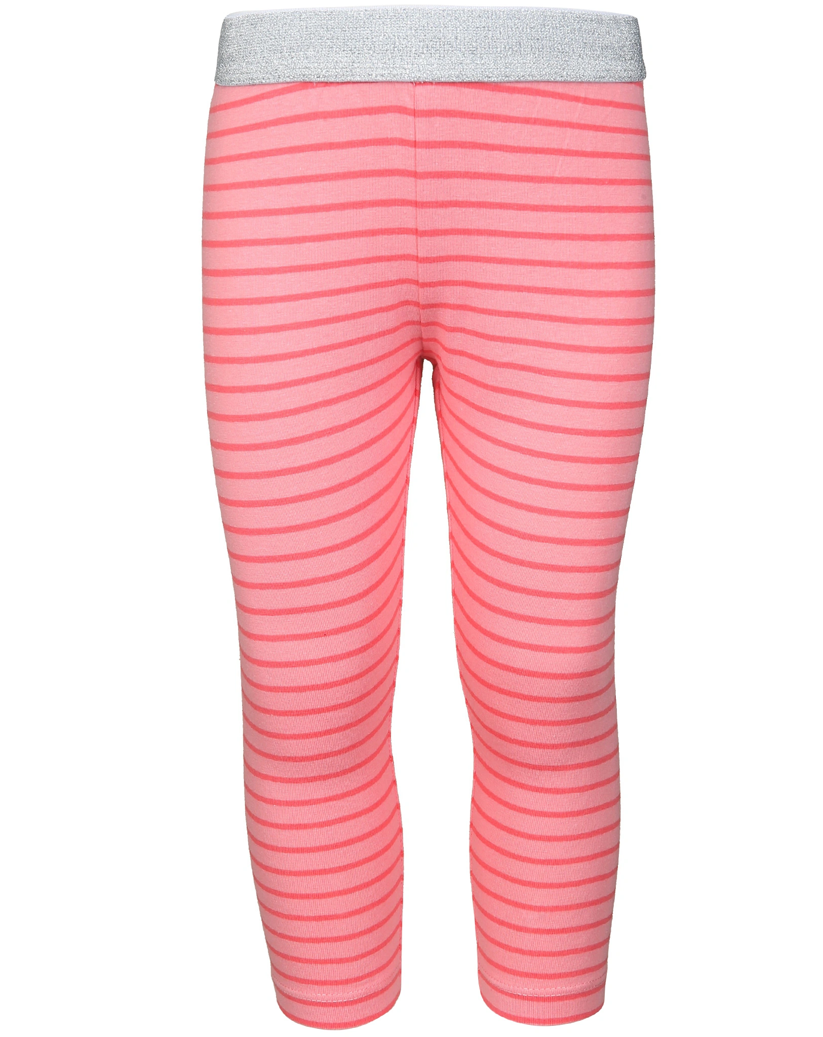 Capri-Leggings GLITZER gestreift in berry/pink