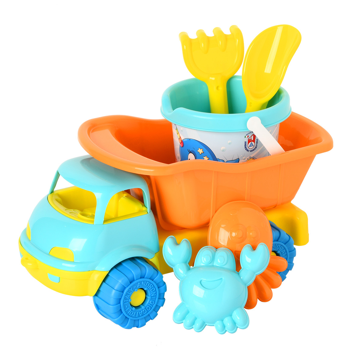 Simba Sandspielzeug-Set 6-teilig blau / gelb / orange