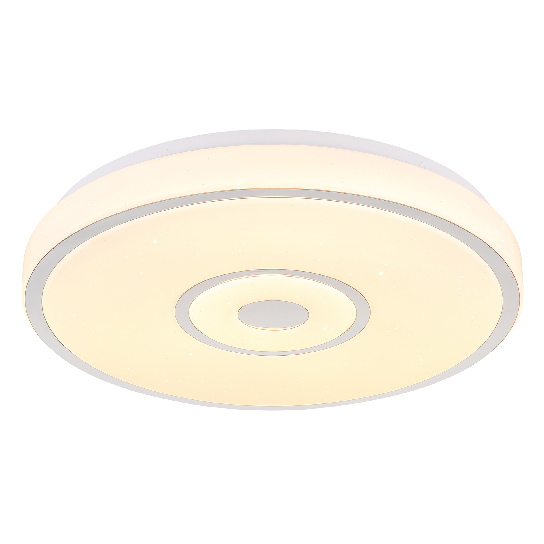 LED-Deckenleuchte - weiß - Chrom - 38 cm
