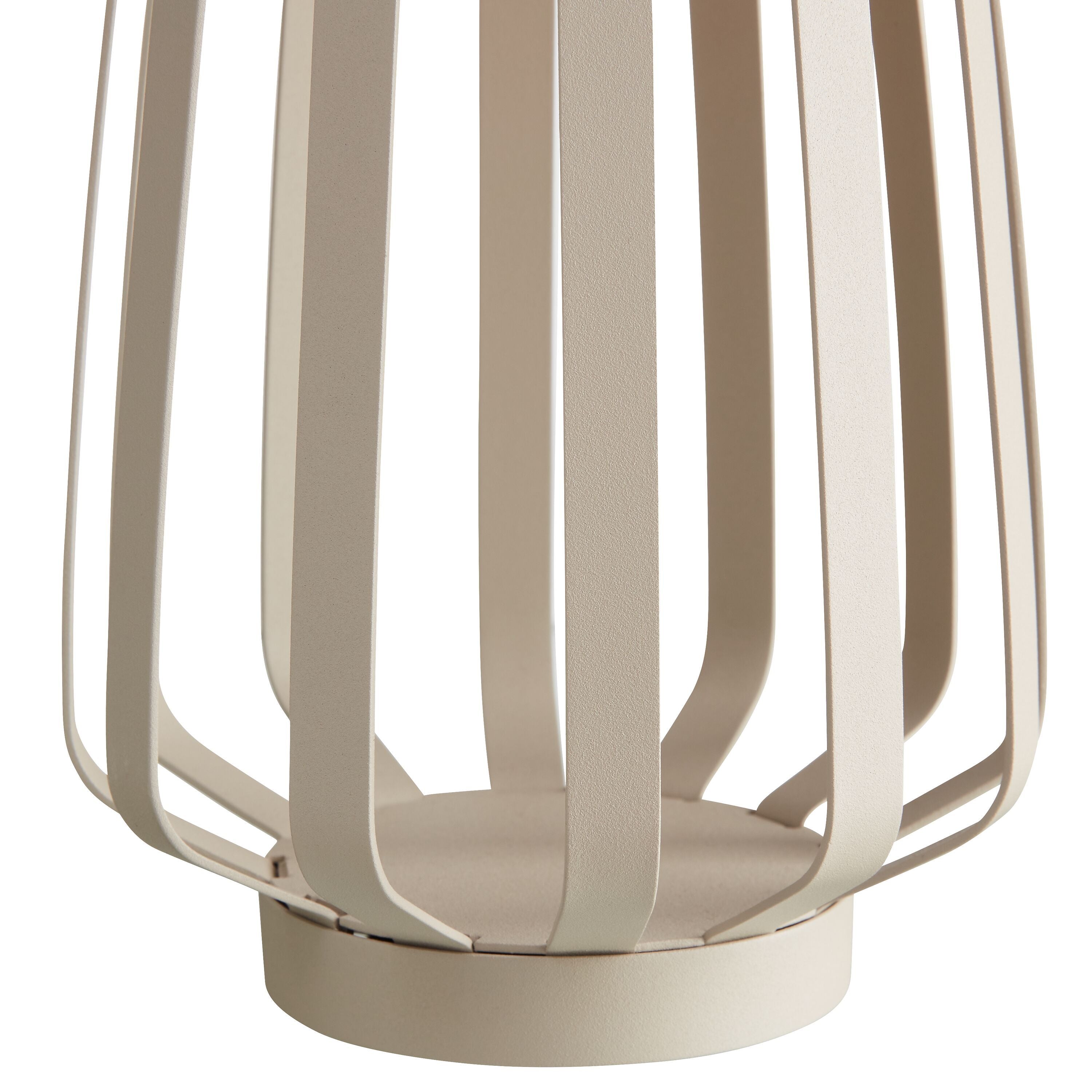 BALI Tischleuchte - Beige / B: 14.0 cm x H: 21.0 cm