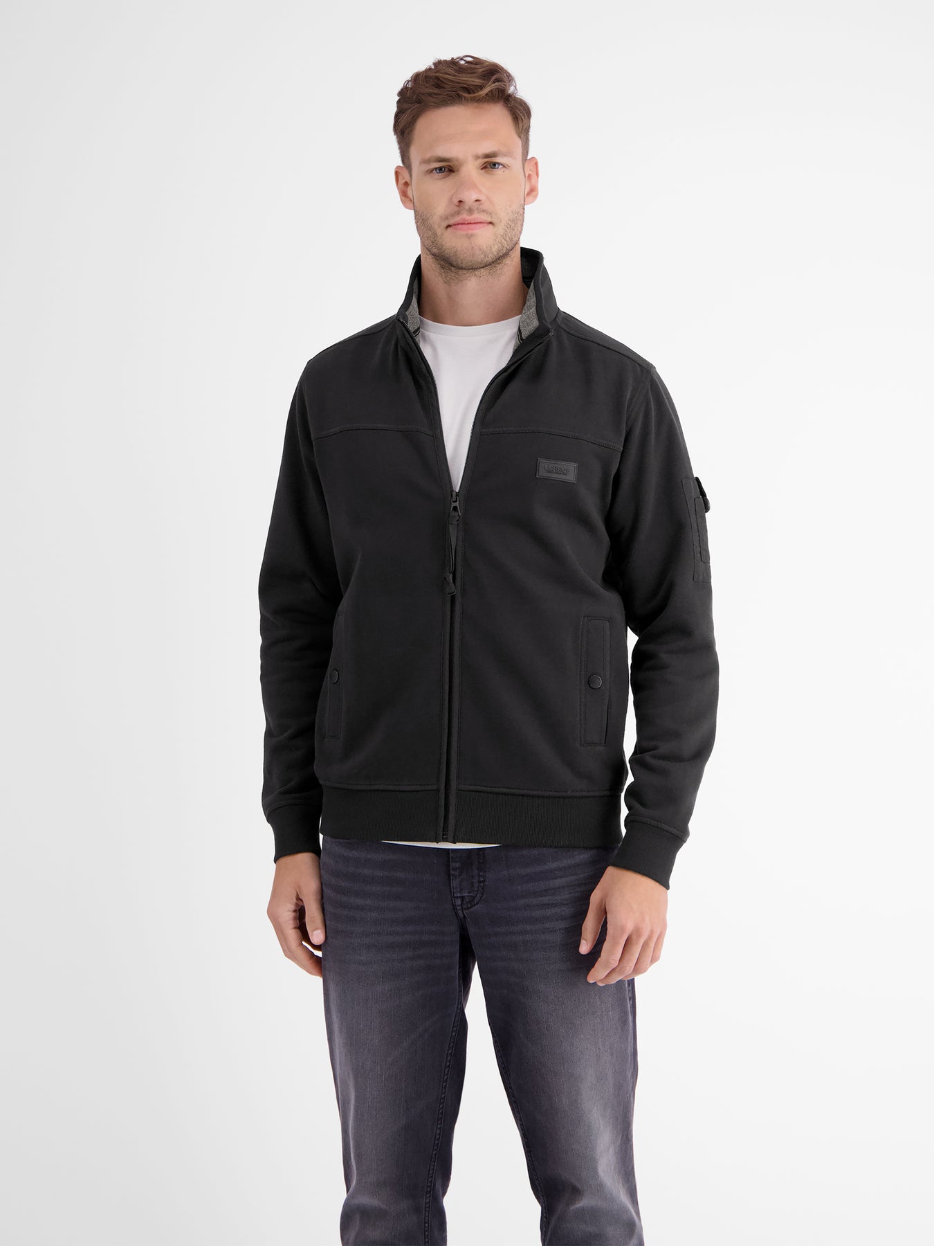 Sweatjacke in weicher Qualität