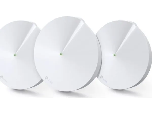 TP-Link Deco M9 Plus - Wi-Fi-system (3 routere) - op til 6750 sq.ft - mesh - GigE - 802.11a/b/g/n/ac, Bluetooth 4.2, ZigBee Home Automation 1.2 - Tri-Band
