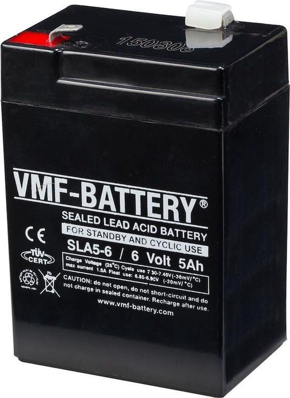 VMF SLA5-6 - Loodaccu - 6V - 5.0 Ah - T1 Terminal