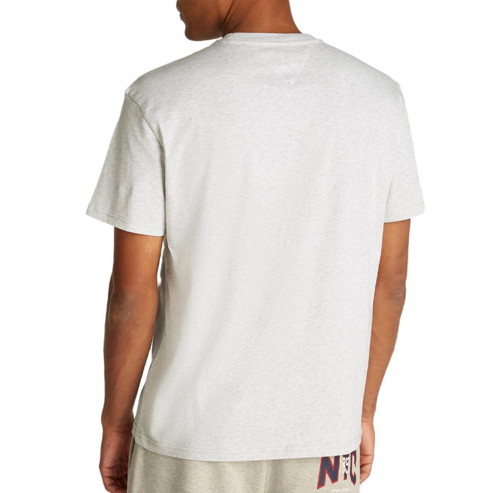 Tommy Hilfiger T-shirt Blanc Chiné Homme Tommy Hilfiger Gold Linear
