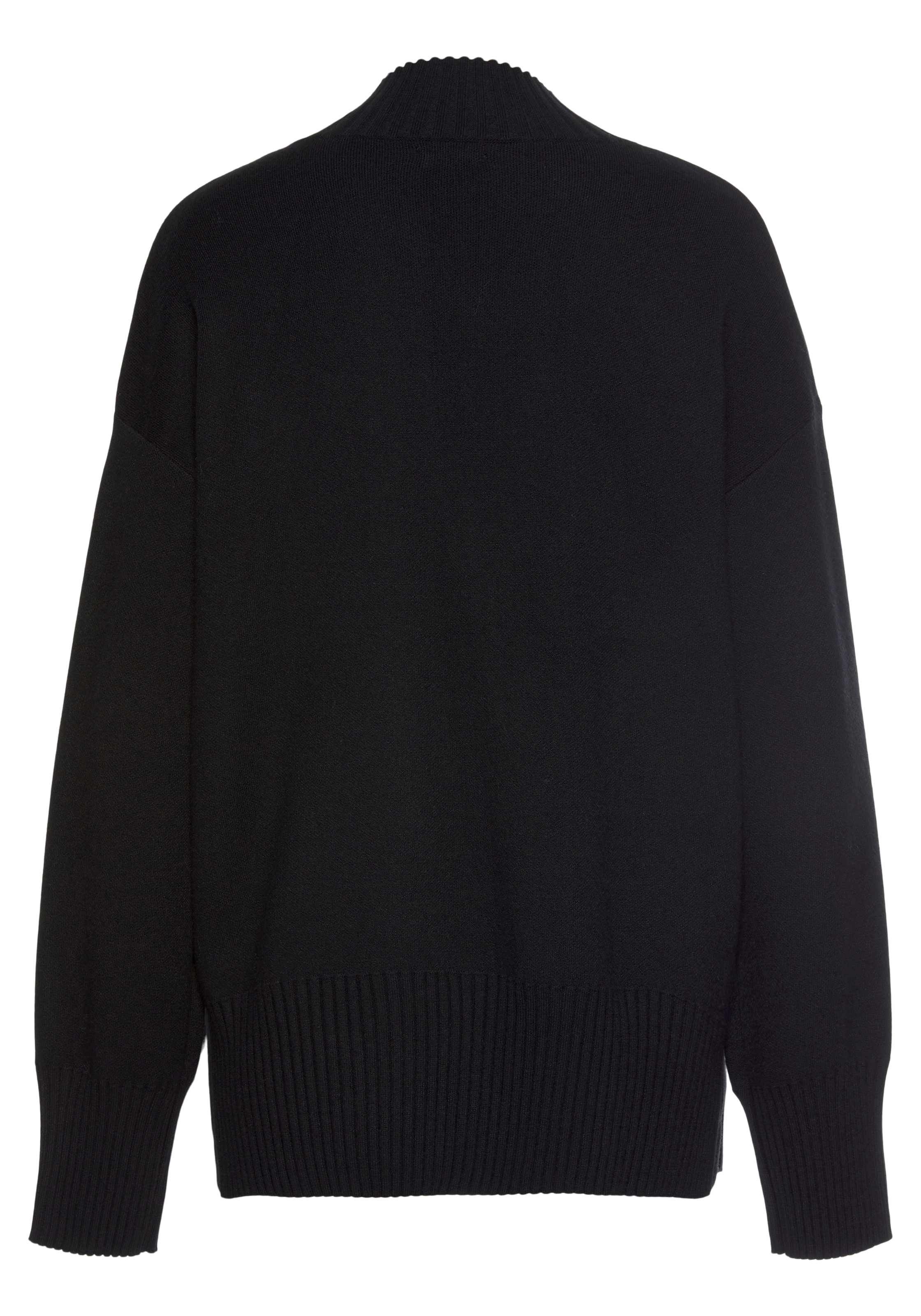 LASCANA Stehkragenpullover , mit breiten Abschlüssen, klassischer Strickpullover