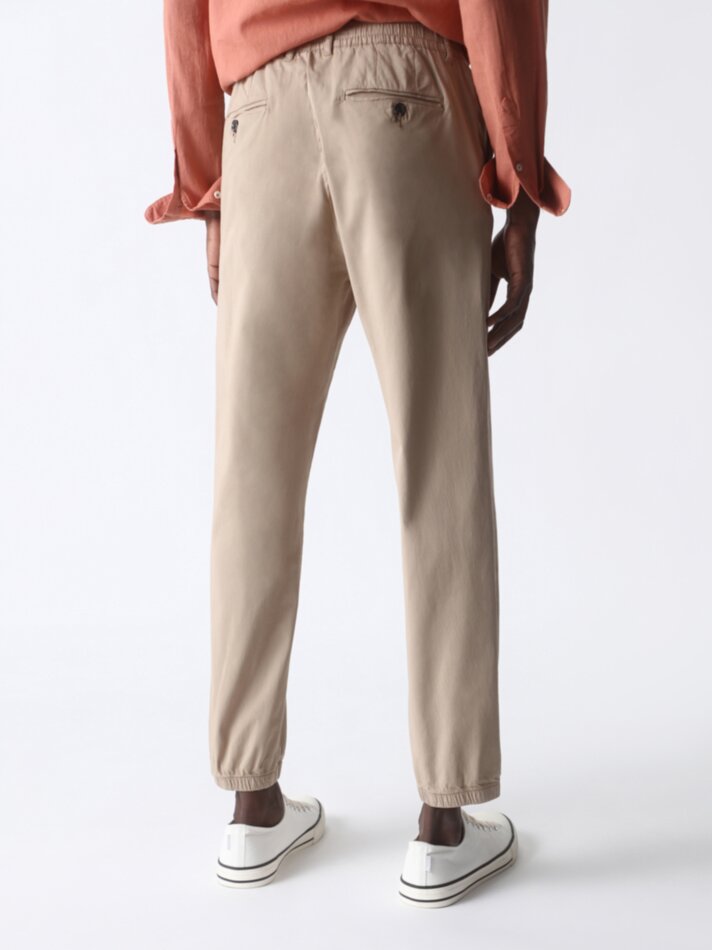 Calça jogger - Tamanho Médio Cru